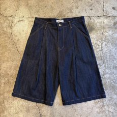 画像1: 【WONDERGROUND】BERMUDA INDIGO DENIM SHORTS / OS (1)