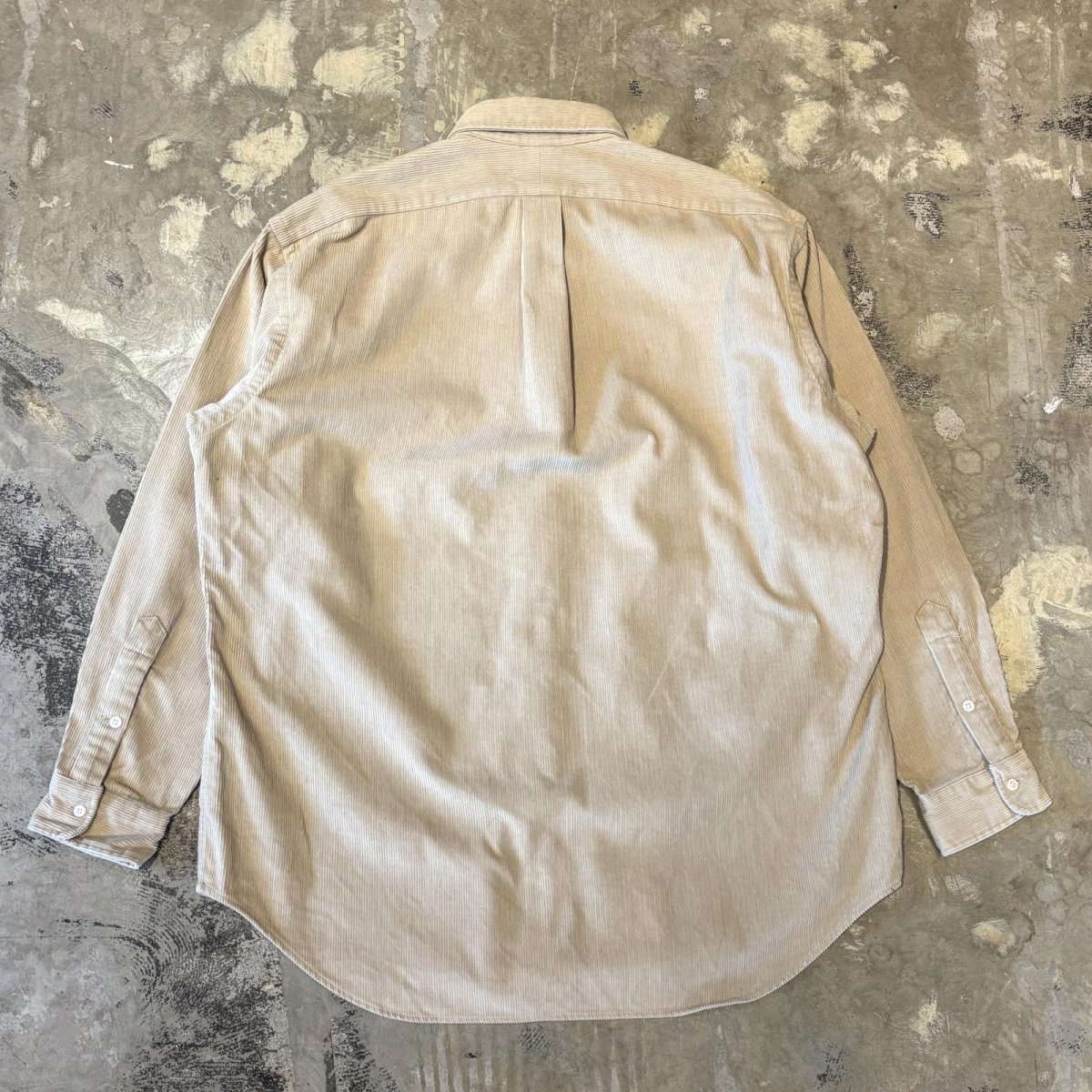 画像2: 【RALPH LAUREN】LOGO EMBROIDERY CORDUROY COTTON L/S SHIRT / Mens M(XL) (2)