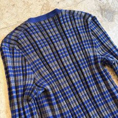 画像9: BODER PATTERN RIB DESIGN COLOR L/S TOPS / Ladies M (9)