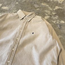 画像4: 【RALPH LAUREN】LOGO EMBROIDERY CORDUROY COTTON L/S SHIRT / Mens M(XL) (4)