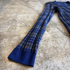 画像5: BODER PATTERN RIB DESIGN COLOR L/S TOPS / Ladies M (5)