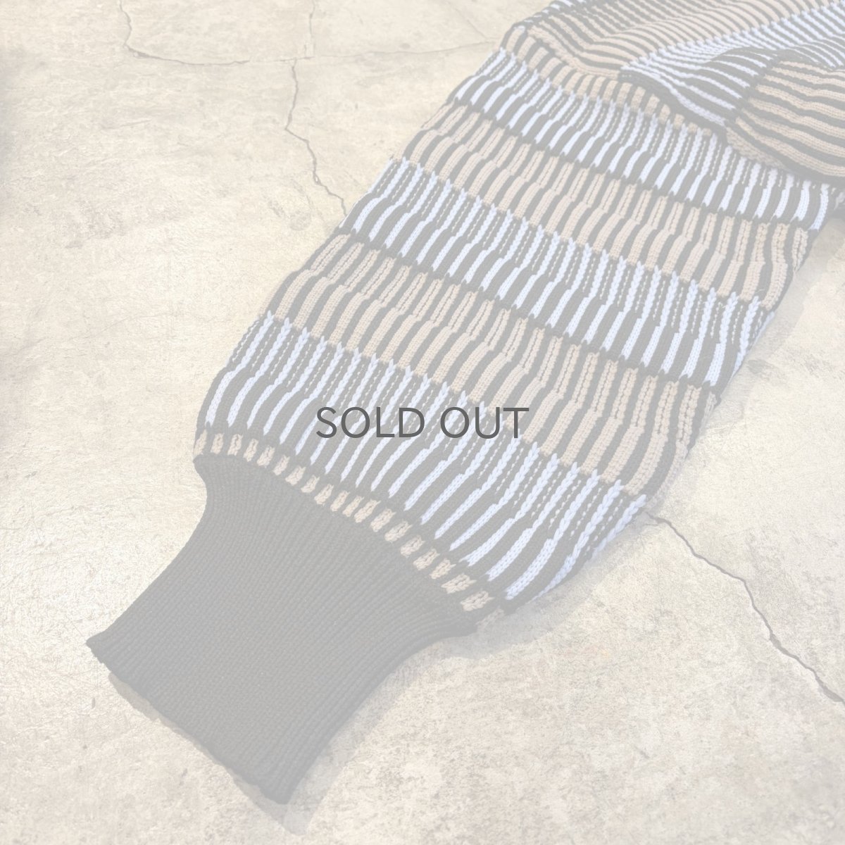 画像6: DESIGN BORDER COLOR LIGHT KNIT L/S TOPS / Ladies M~L (6)