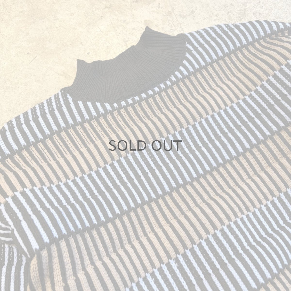 画像3: DESIGN BORDER COLOR LIGHT KNIT L/S TOPS / Ladies M~L (3)