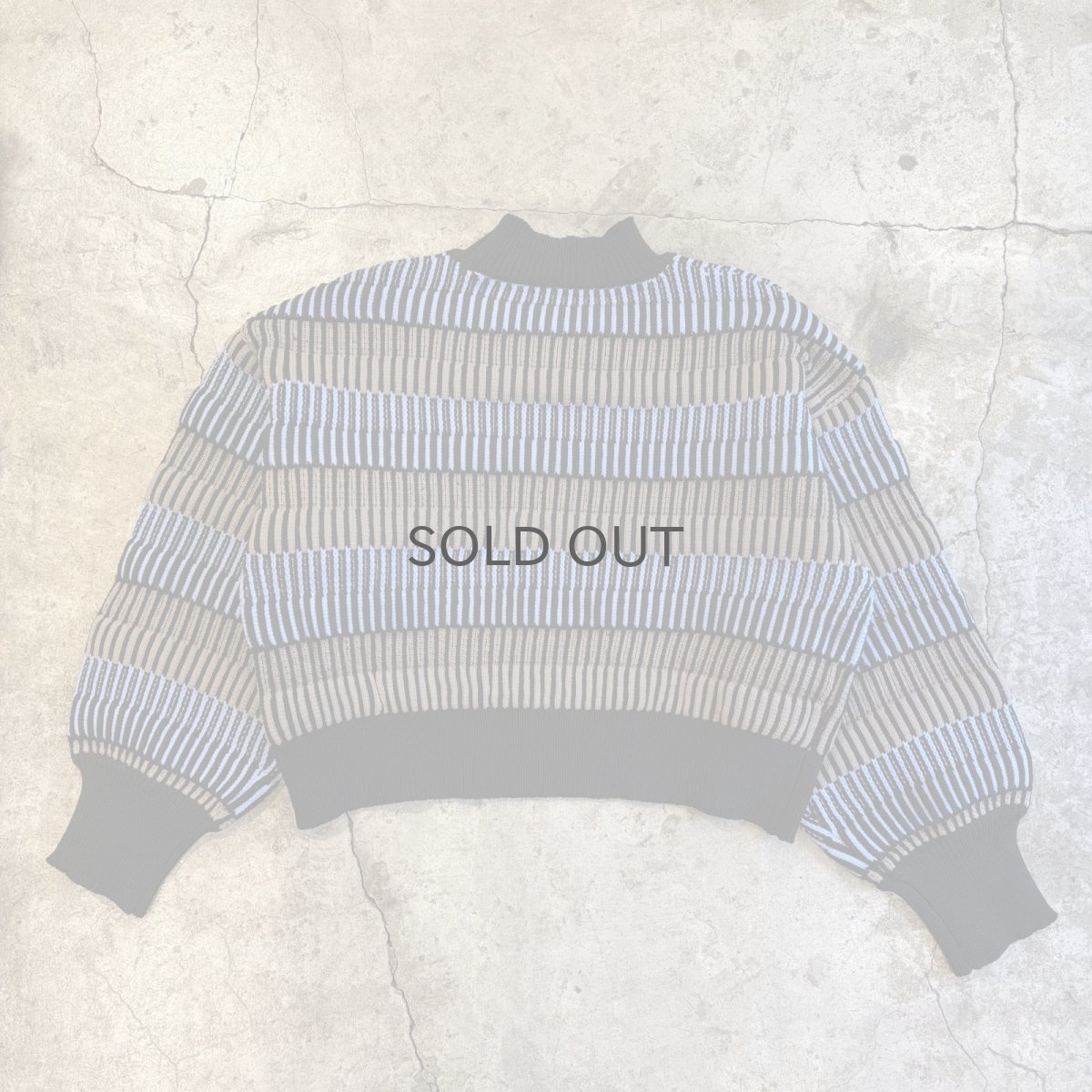 画像2: DESIGN BORDER COLOR LIGHT KNIT L/S TOPS / Ladies M~L (2)