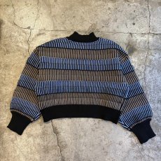 画像2: DESIGN BORDER COLOR LIGHT KNIT L/S TOPS / Ladies M~L (2)