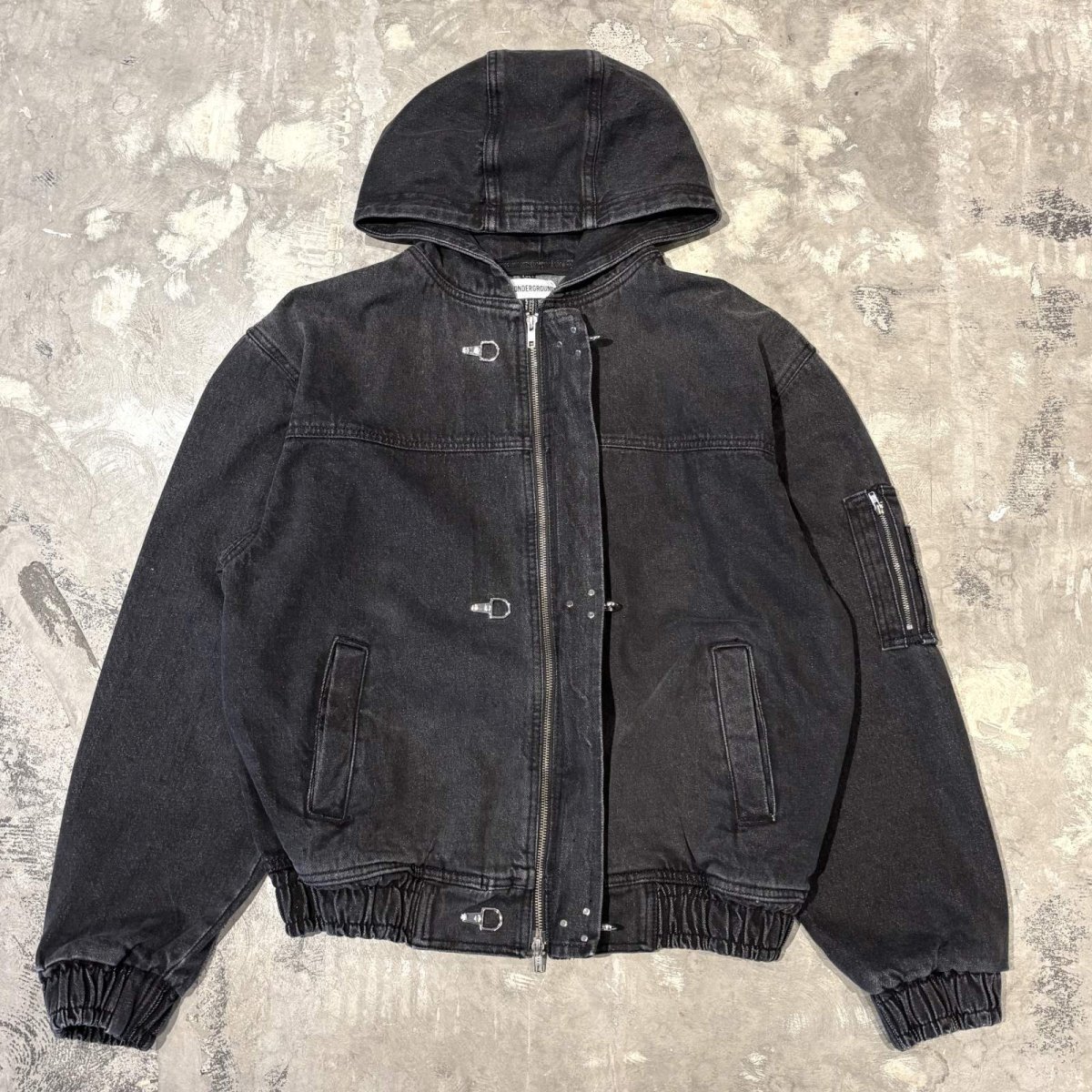 画像3: 【WONDERGROUND】DOUBLE ZIP HOODIE FIREMAN JACKET / OS (3)