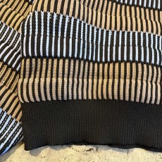 画像4: DESIGN BORDER COLOR LIGHT KNIT L/S TOPS / Ladies M~L (4)