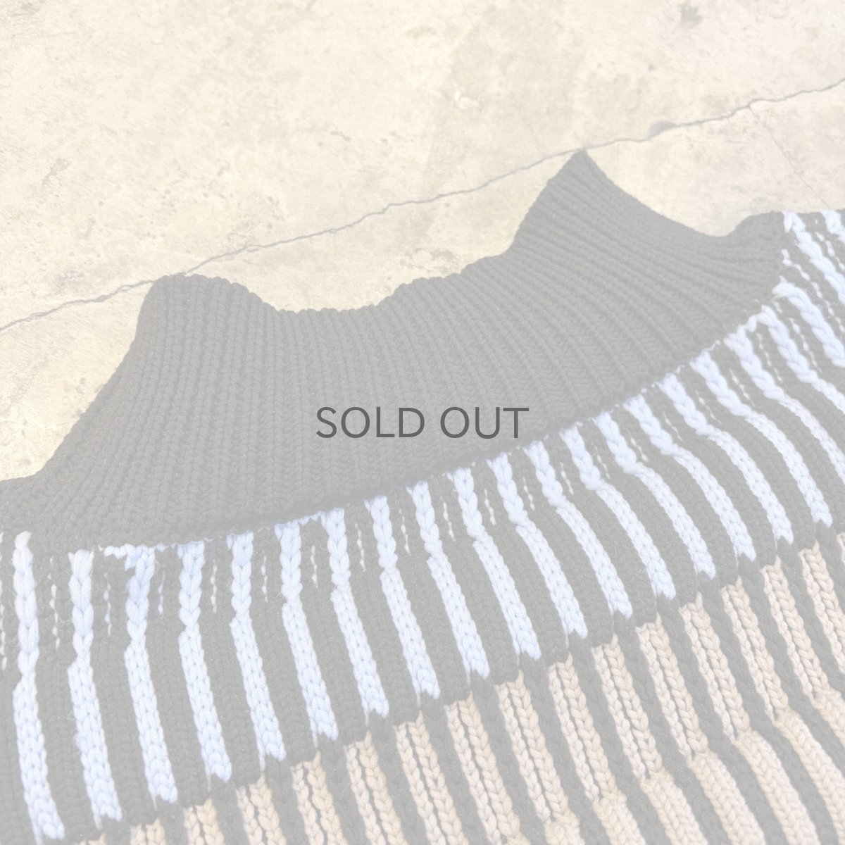 画像9: DESIGN BORDER COLOR LIGHT KNIT L/S TOPS / Ladies M~L (9)