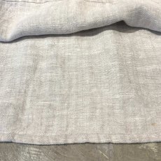 画像8: HALF BUTTON & HOOK UP LINEN L/S TOPS / Mens XL (8)