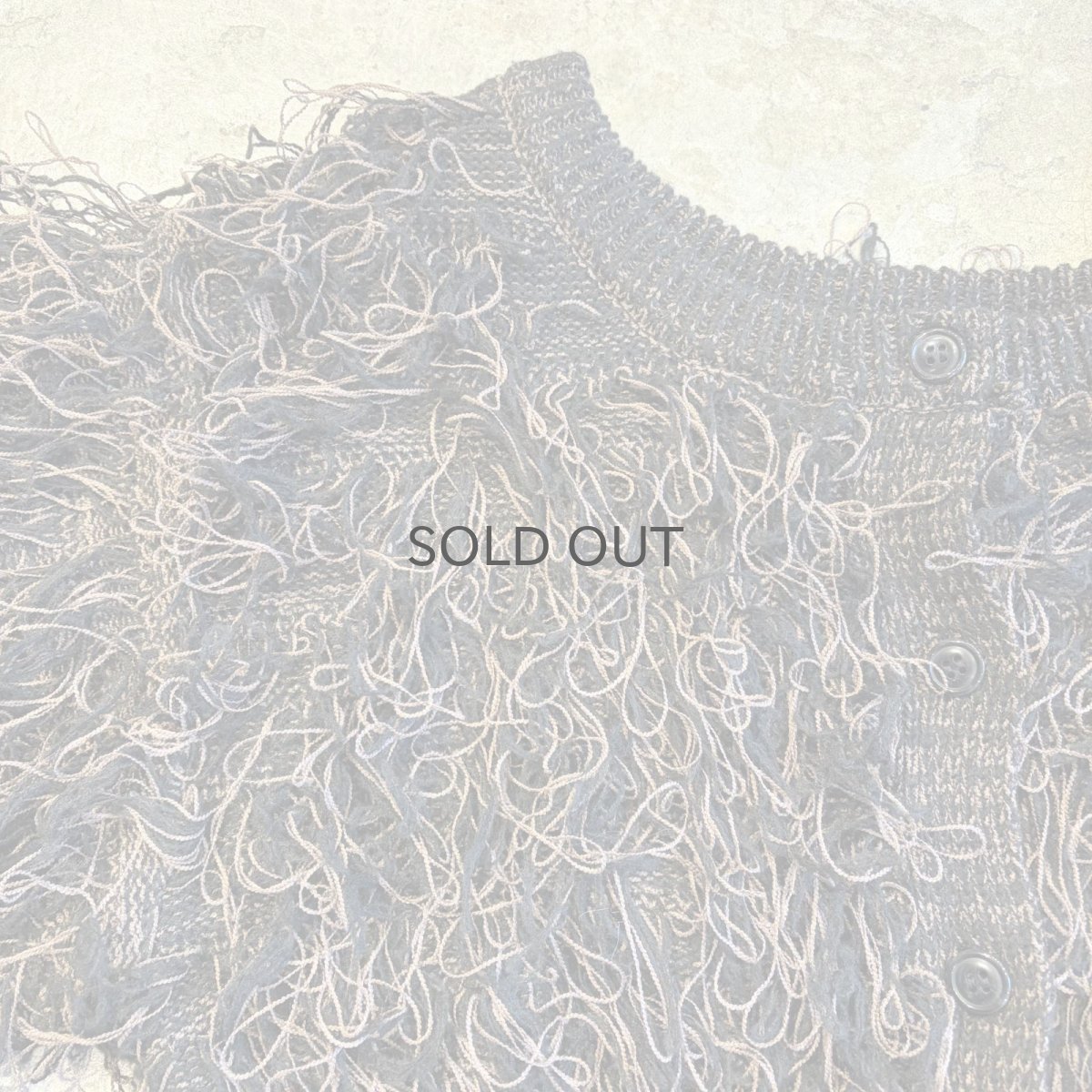 画像8: 2TONE COLOR LOOP FRINGE DESIGN KNIT SHORT CARDIGAN / Ladies M (8)