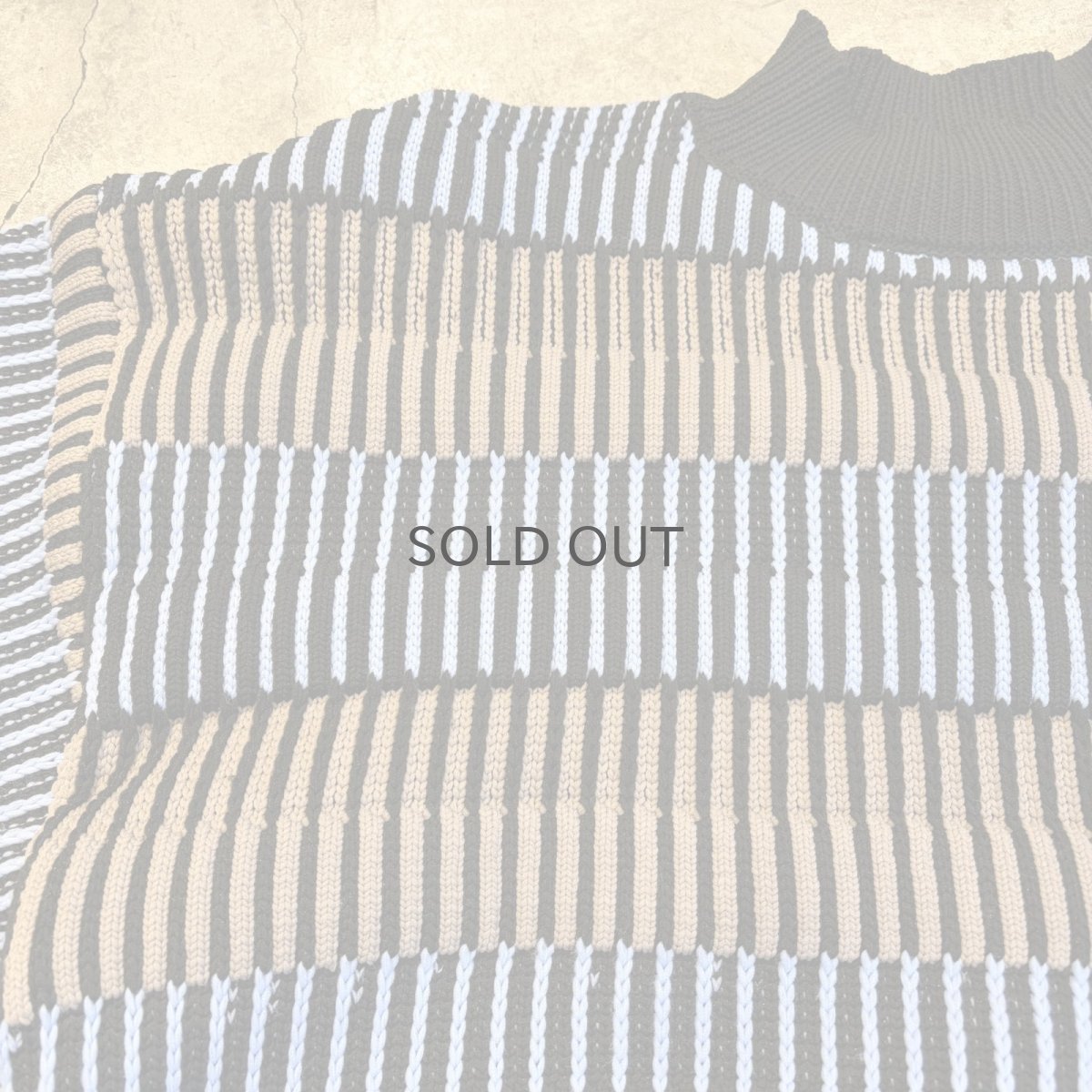 画像8: DESIGN BORDER COLOR LIGHT KNIT L/S TOPS / Ladies M~L (8)