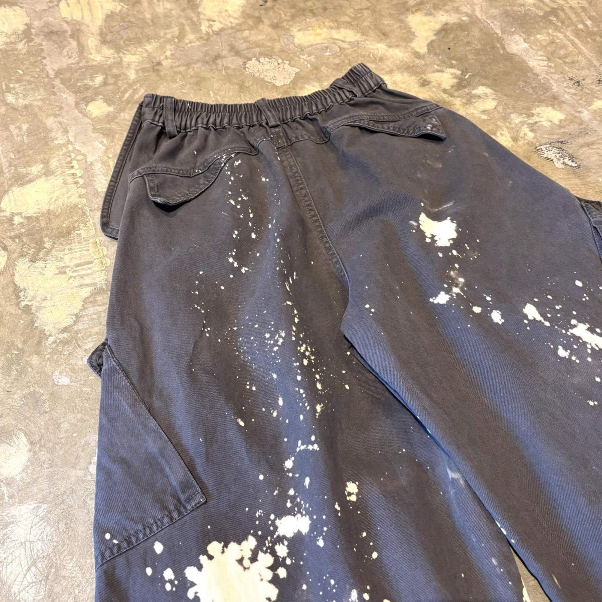 画像9: 【WONDERGROUND】BALLOON SILHOUETTE BLEACHED CARGO PANTS / OS (9)