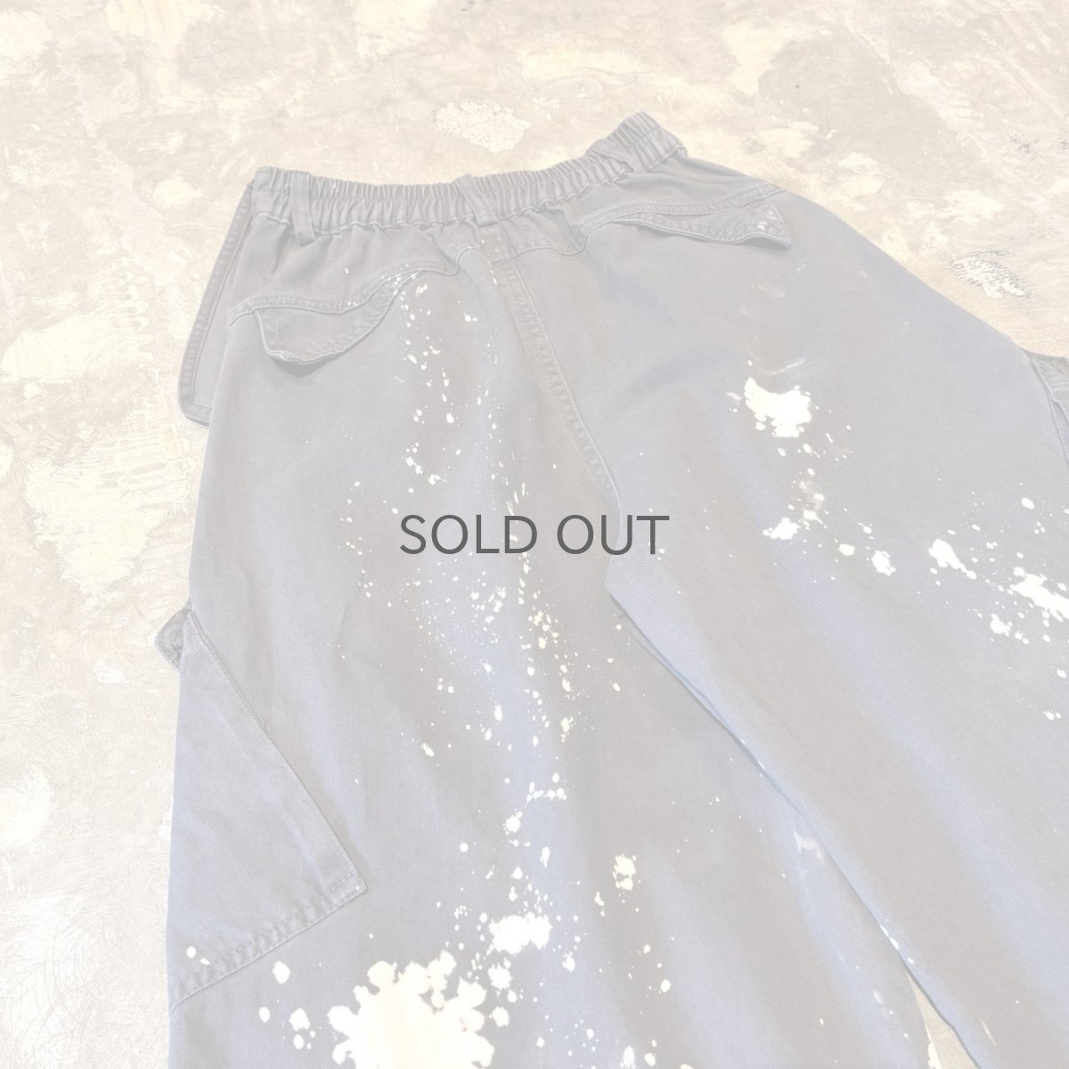 画像9: 【WONDERGROUND】BALLOON SILHOUETTE BLEACHED CARGO PANTS / OS (9)
