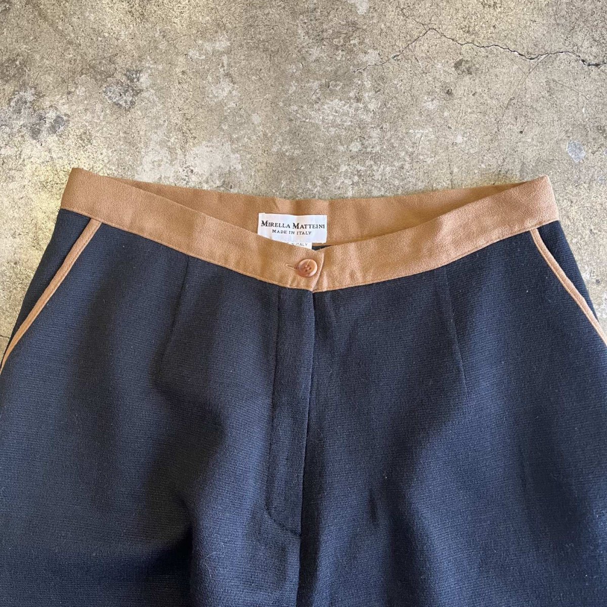 画像6: BI COLOR DESIGN KNIT SOFT FLARE PANTS / W29 / MADE IN ITALY (6)