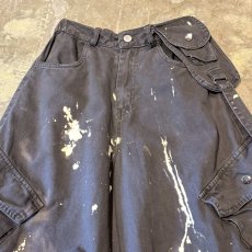 画像10: 【WONDERGROUND】BALLOON SILHOUETTE BLEACHED CARGO PANTS / OS (10)