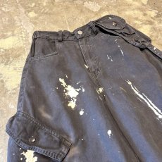 画像3: 【WONDERGROUND】BALLOON SILHOUETTE BLEACHED CARGO PANTS / OS (3)