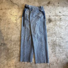 画像1: 【Wiz&Witch】"WEIRD" WRAP FUTURE DENIM PANTS / OS (1)