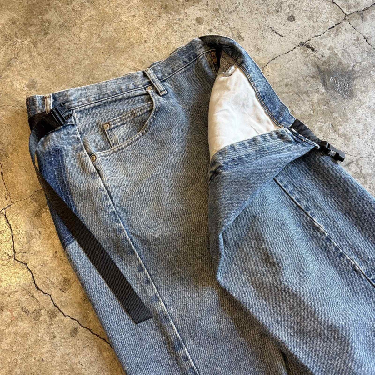 画像7: 【Wiz&Witch】"WEIRD" WRAP FUTURE DENIM PANTS / OS (7)