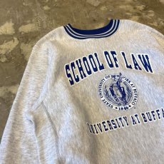 画像3: 90's "SCHOOL OF LAW" PRINTED SWEAT / Mens XL / MADE IN USA (3)