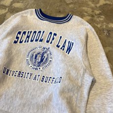 画像4: 90's "SCHOOL OF LAW" PRINTED SWEAT / Mens XL / MADE IN USA (4)