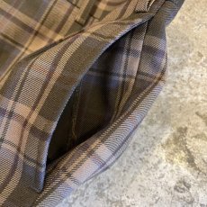 画像9: 2 TUCK DESIGN TARTAN CHECK PATTERN SLACKS PANTS / W31 (9)