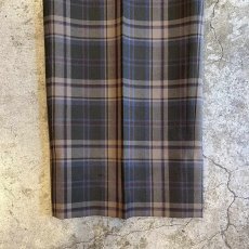 画像5: 2 TUCK DESIGN TARTAN CHECK PATTERN SLACKS PANTS / W31 (5)