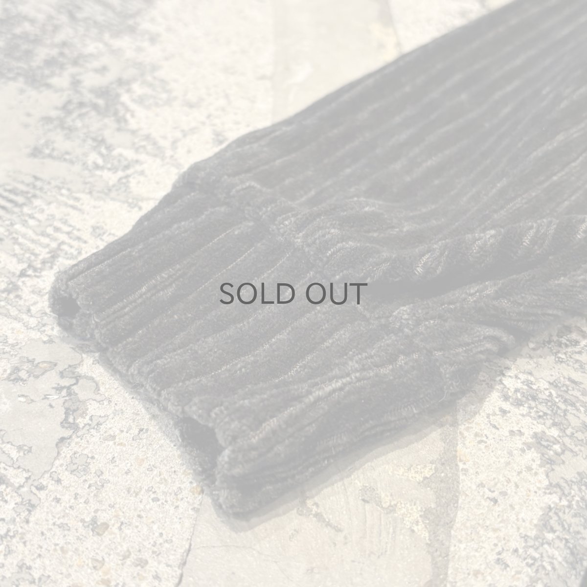 画像7: DARK OLIVE COLOR MOCK NECK VELOUR RIB L/S TOPS / Mens M(L) (7)