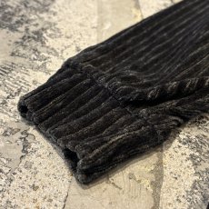 画像7: DARK OLIVE COLOR MOCK NECK VELOUR RIB L/S TOPS / Mens M(L) (7)