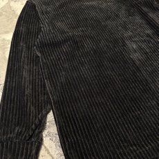 画像5: DARK OLIVE COLOR MOCK NECK VELOUR RIB L/S TOPS / Mens M(L) (5)