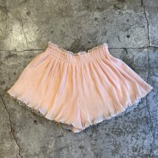 画像2: PALE PINK COLOR PLEATS PATTERN REVERSIBLE SHORT PANTS / W23~W29  (2)