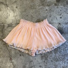 画像1: PALE PINK COLOR PLEATS PATTERN REVERSIBLE SHORT PANTS / W23~W29  (1)