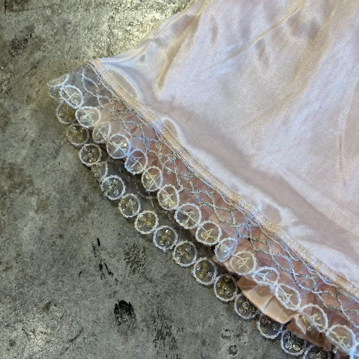 画像10: PALE PINK COLOR PLEATS PATTERN REVERSIBLE SHORT PANTS / W23~W29  (10)