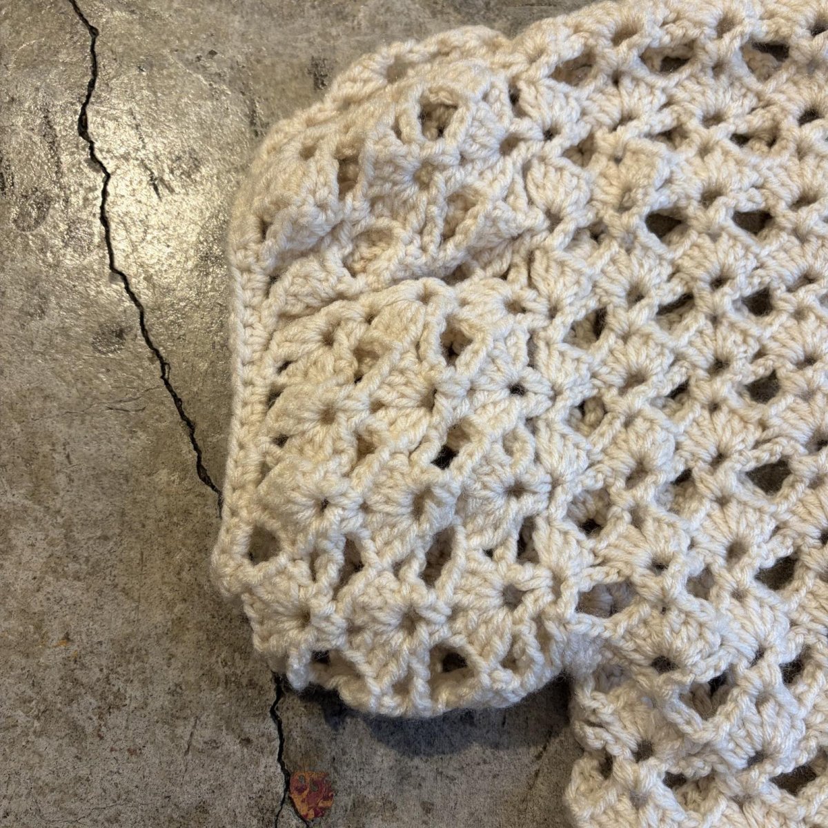 画像4: SHORT SLEEVE CROCHET KNIT DESIGN BOLERO CARDIGAN / Ladies M (4)