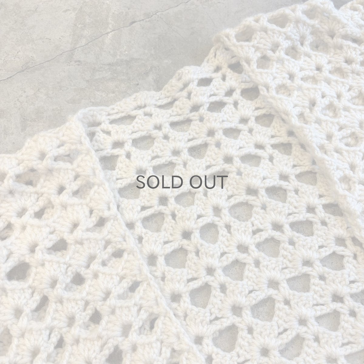 画像3: SHORT SLEEVE CROCHET KNIT DESIGN BOLERO CARDIGAN / Ladies M (3)