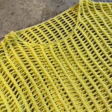 画像3: YELLOW COLOR CROCHET SHORT DESIGN KNIT L/S TOPS / Ladies FREE (3)