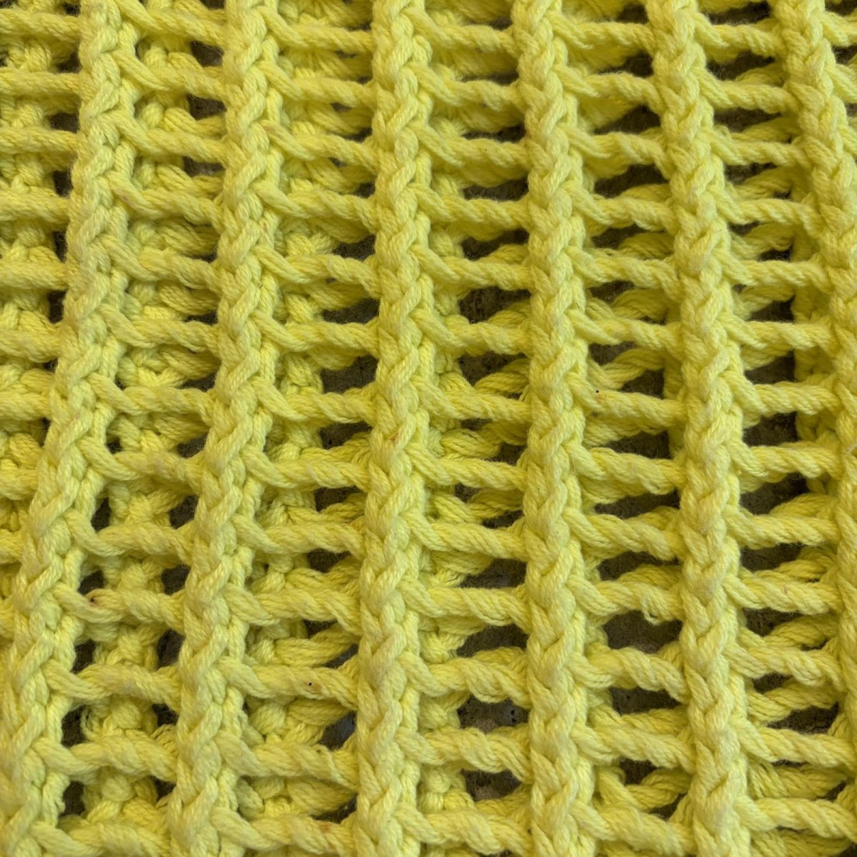 画像5: YELLOW COLOR CROCHET SHORT DESIGN KNIT L/S TOPS / Ladies FREE (5)