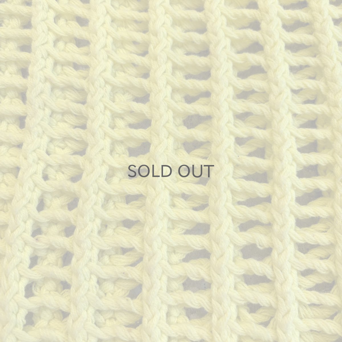 画像5: YELLOW COLOR CROCHET SHORT DESIGN KNIT L/S TOPS / Ladies FREE (5)