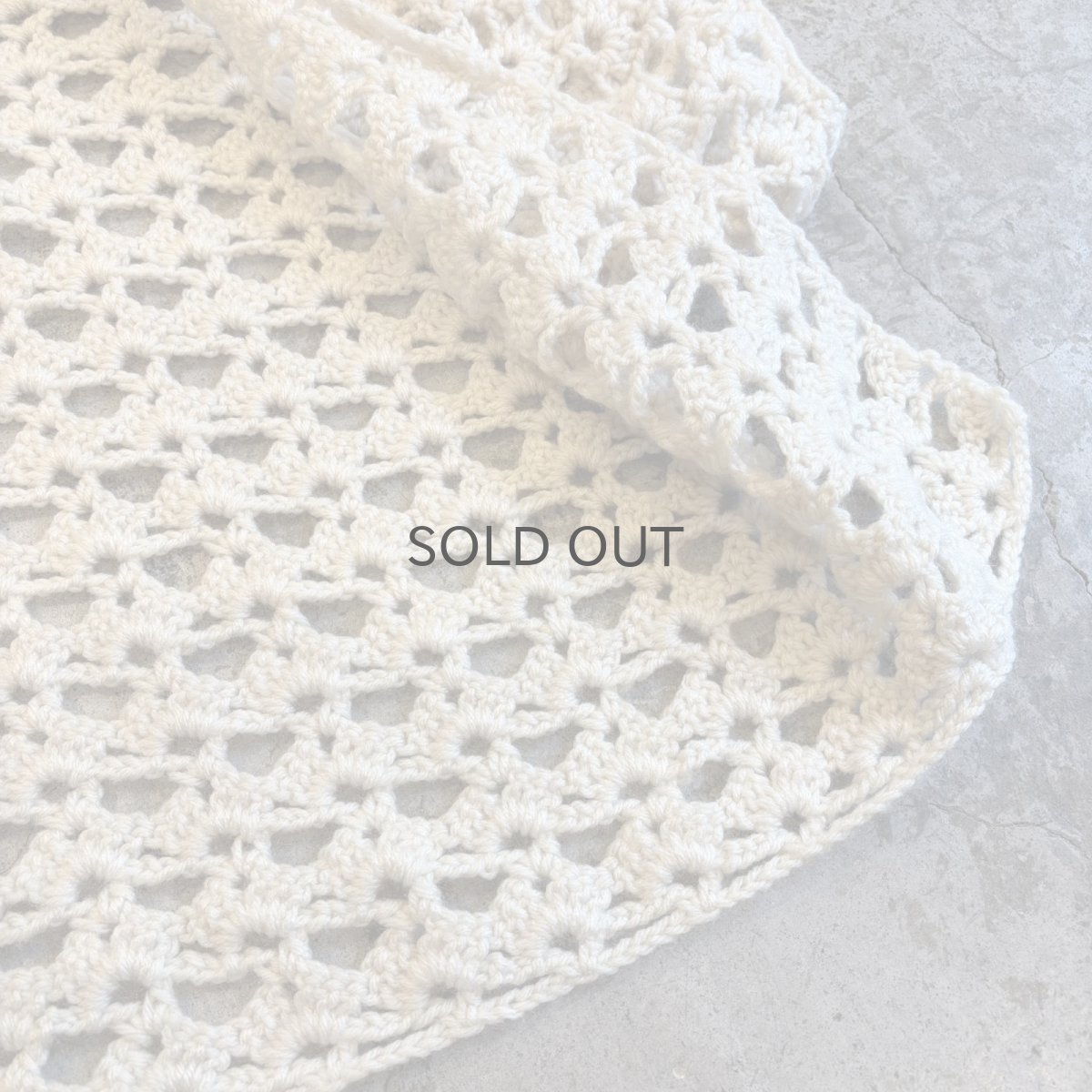 画像5: SHORT SLEEVE CROCHET KNIT DESIGN BOLERO CARDIGAN / Ladies M (5)