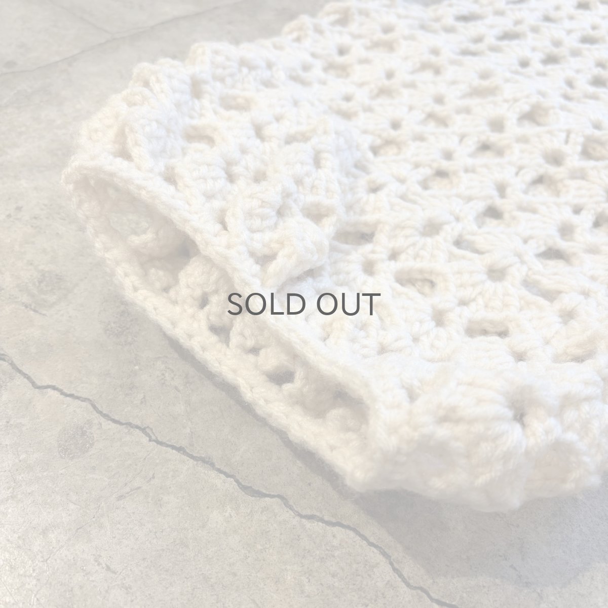 画像9: SHORT SLEEVE CROCHET KNIT DESIGN BOLERO CARDIGAN / Ladies M (9)