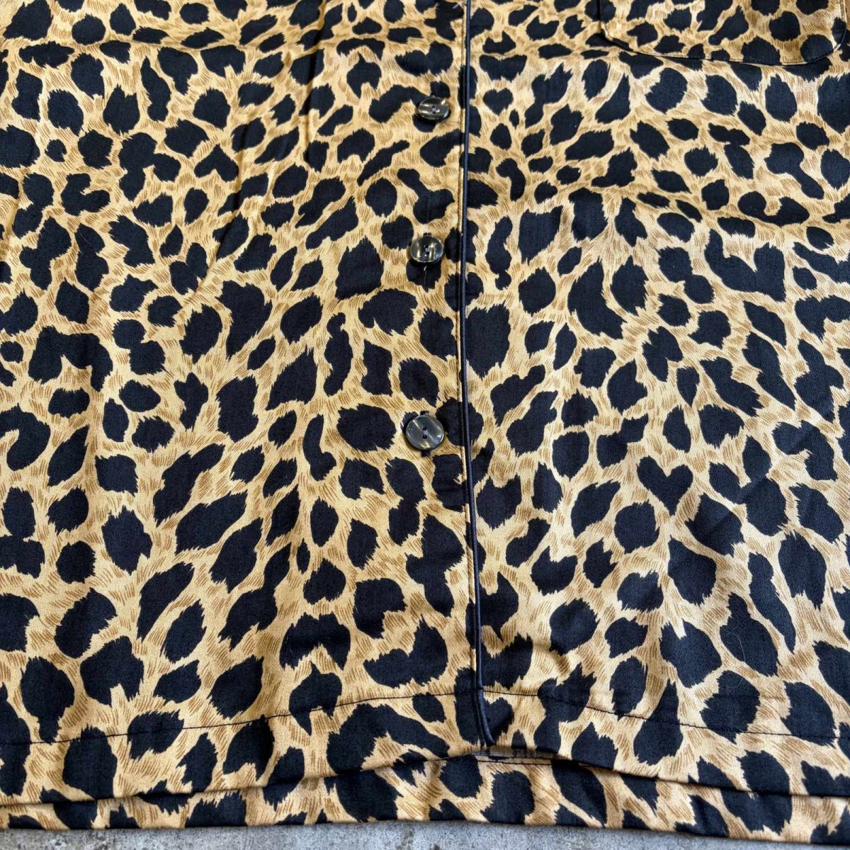 画像4: LEOPARD PATTERN PAJAMAS L/S SHIRT / Ladies L (4)