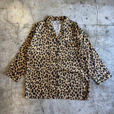 画像1: LEOPARD PATTERN PAJAMAS L/S SHIRT / Ladies L (1)