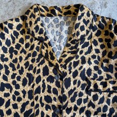 画像5: LEOPARD PATTERN PAJAMAS L/S SHIRT / Ladies L (5)