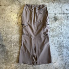 画像2: WAIST DRAW CORD DESIGN CARGO SKIRT / FREE~W35 (2)