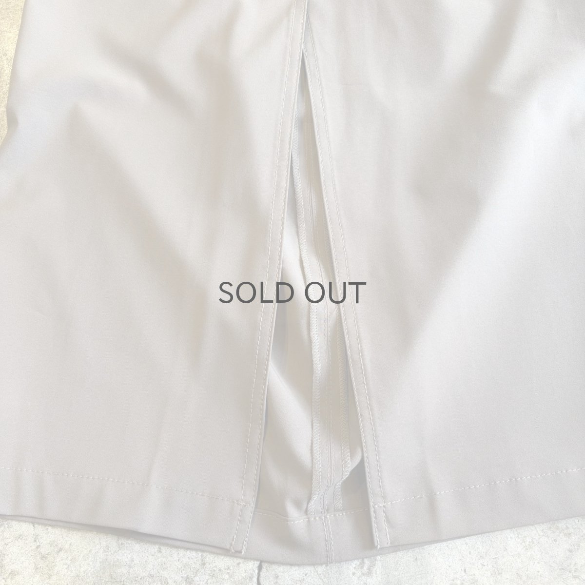 画像10: WAIST DRAW CORD DESIGN CARGO SKIRT / FREE~W35 (10)