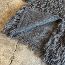 画像7: POINT GITTER LOOP FRINGE DESIGN KNIT S/S CARDIGAN / Ladies L (7)