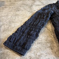 画像6: EMBOSS GATHER DESIGN TAILORED JACKET / Ladies M (6)