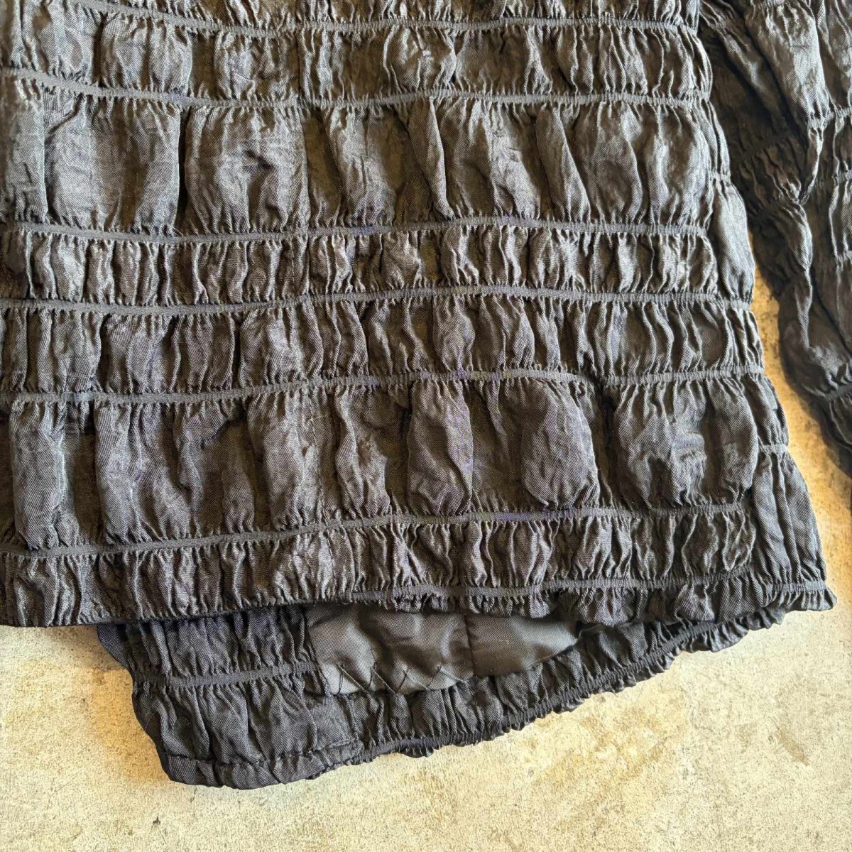 画像8: EMBOSS GATHER DESIGN TAILORED JACKET / Ladies M (8)