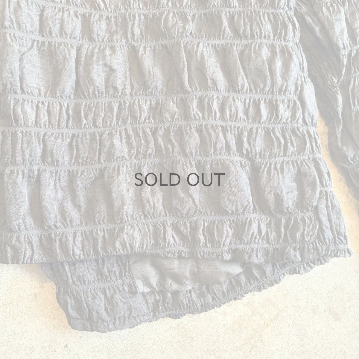 画像8: EMBOSS GATHER DESIGN TAILORED JACKET / Ladies M (8)