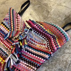 画像6: MIX MATERIAL BRAID COLOR FRINGE DESIGN BUSTIER / Ladies S / MADE IN USA (6)