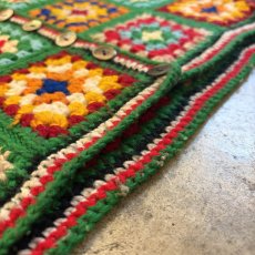 画像11: FFRONT BUTTON DESIGN COLOR CROCHET VEST / Ladies M (11)